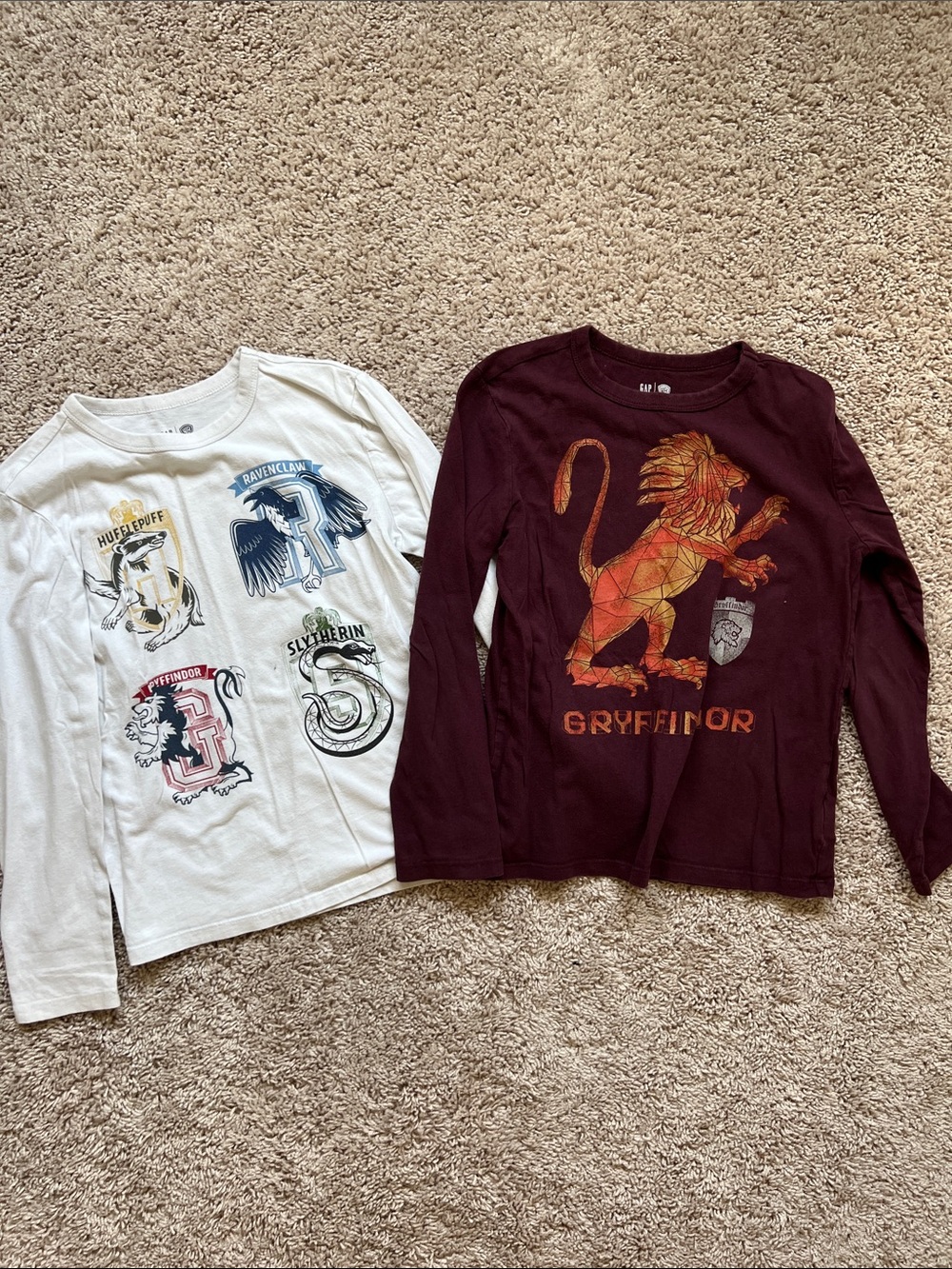 Gap Kids Set of 2 Harry Potter Longsleeve Tees, M